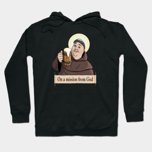 Friar Tuck Drinking a Cold Mug of Beer Hoodie